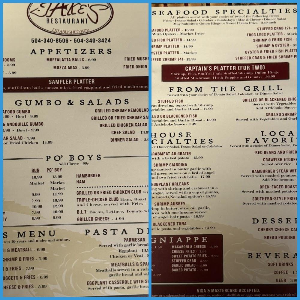 Jake's Seafood & Restaurant Fried Fish Platter